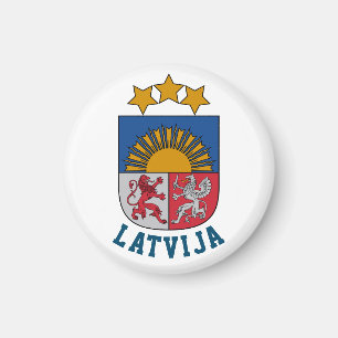 Jackande av Lettlands arm Magnet