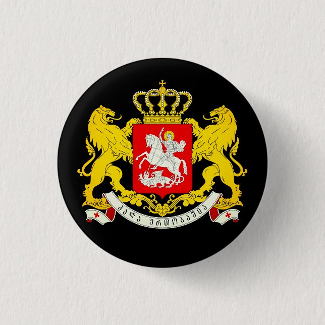 Jackande av Republiken Georgiens Arm Knapp (Framsida)
