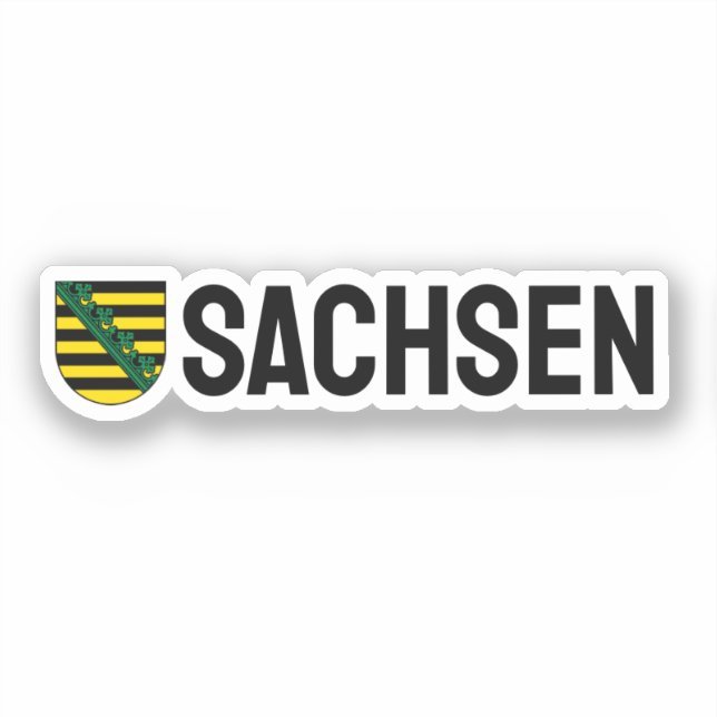Jackande av Sachsen (Sachsen), TYSKLAND Klistermärken (Framsida)
