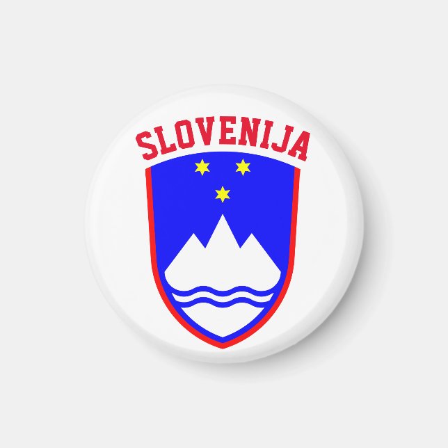 Jackande av SLOVENIENS Arm Magnet (Framsidan)