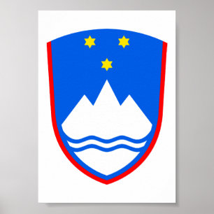Jackande av Sloveniens arm Poster