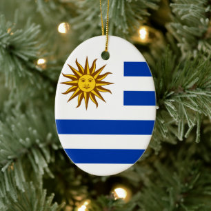 Jackande av Uruguay-Armen Julgransprydnad Keramik