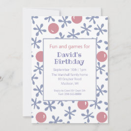 Jackar för Roligt av barn - inbjudan till födelsed