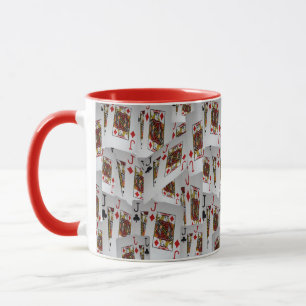 Jackar, pokerkort, Red Combo Coffee Mugg