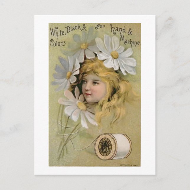 Jackar tråd - Daisy Girl Vykort (Framsida)