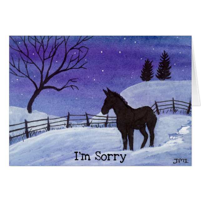 Jackass Apology Hälsningskort (Framsidan Horizontal)