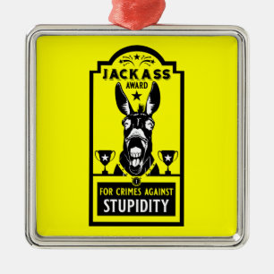 Jackass Award Julgransprydnad Metall