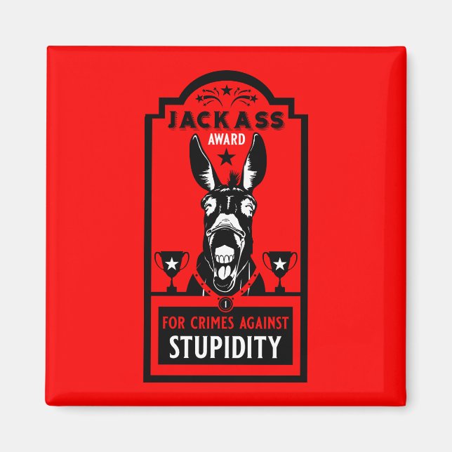 Jackass Award Magnet (Framsidan)