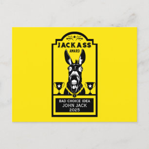 Jackass Award Vykort