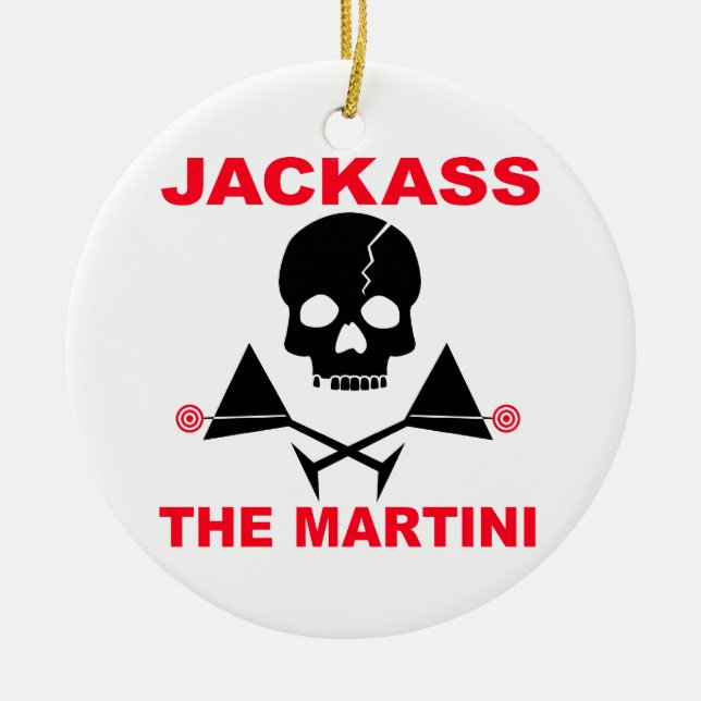 JACKASS, The Martini-ornament Julgransprydnad Keramik (Framsidan)