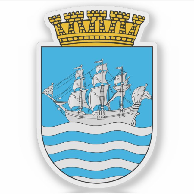 Jackat arm Arendal Klistermärken (Framsida)