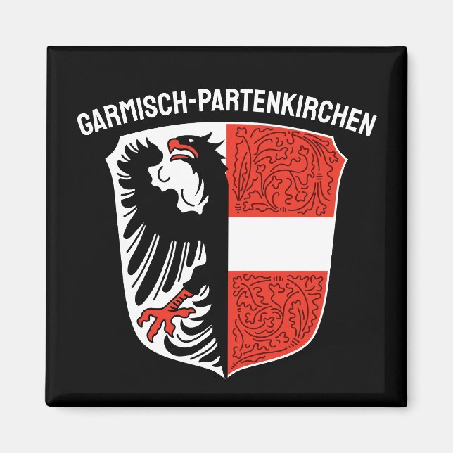 Jackat Arm av Garmisch-Partenkirchen, Tyskland Magnet (Framsidan)