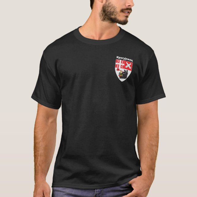 Jackat Arm av Kragujevac, Serbien T Shirt (Framsida)