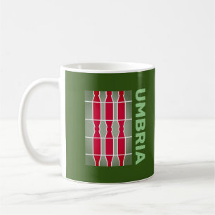 Jackat Arm/ flagga av Umbrien, Italien Kaffemugg