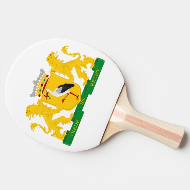 Jackat av armen Haag, Nederländerna. Pingisracket (Sidan)