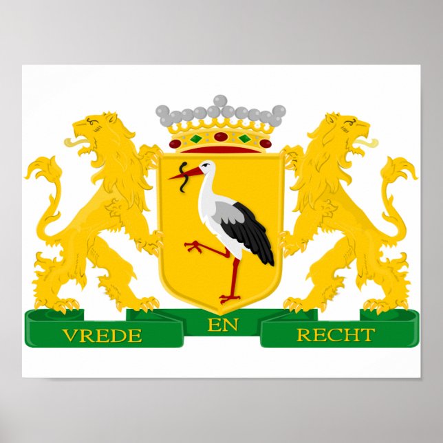 Jackat av armen Haag, Nederländerna. Poster (Framsidan)