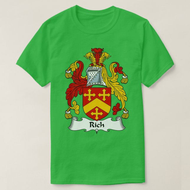 Jackat av rik för Arm-familjekort T Shirt (Design framsida)