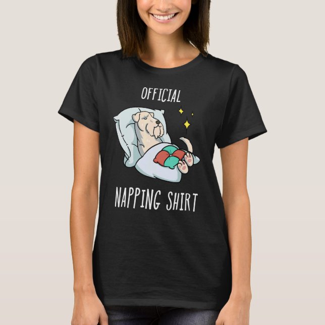 Jackat Wheaten Terrier Pajamas T Shirt (Framsida)