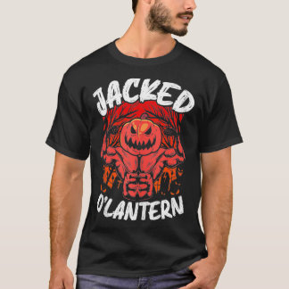 Jacked O Lantern Halloween Weightlift Muscle Wo T Shirt