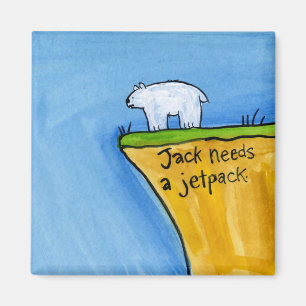 Jacken behöver en jetpacke magnet