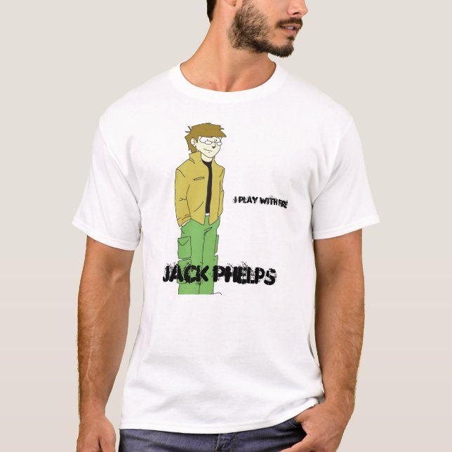 Jacken cartoonized, jacken Phelps, mig leker med Tröja (Framsida)