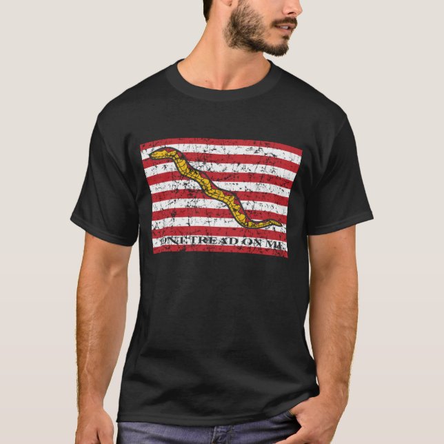 Jacken för flottans Rattlesnake Går inte på mig Fl T Shirt (Framsida)
