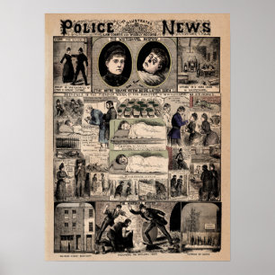 Jacken Illustrated Police News Poster
