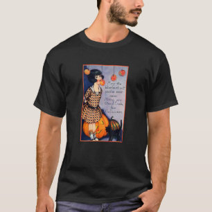 Jacken Little Girl Pumpkins Black Cat Hanging Appl T Shirt