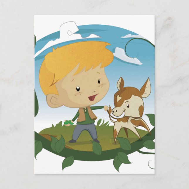 Jacken och Beanstalk Vykort (Framsida)