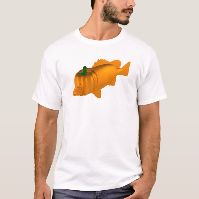 Jacken orange, rörelsehantering t-shirt (Framsida)