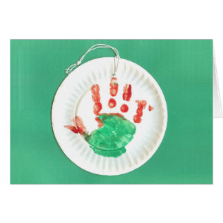 Jacken räcker prydnaden hälsningskort