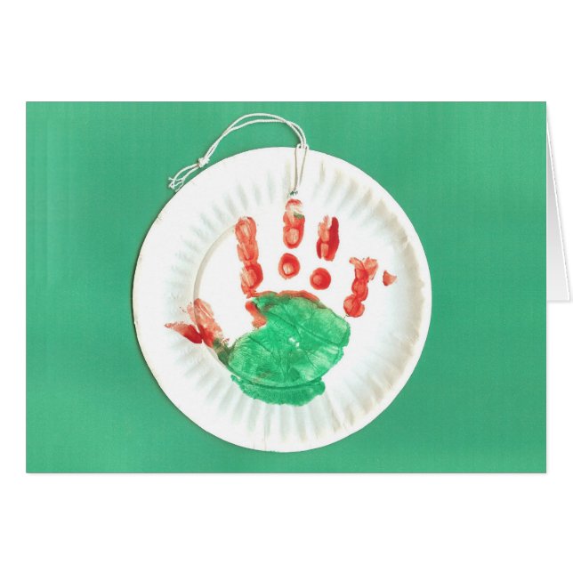 Jacken räcker prydnaden hälsningskort (Framsidan Horizontal)