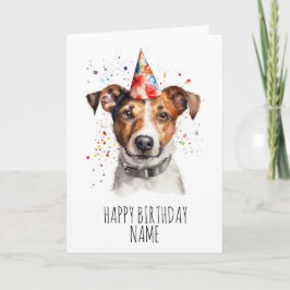 Jacken Russell Birthday Card Kort