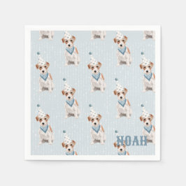 Jacken Russell Hund Hat Personal på födelsedagen Pappersservett