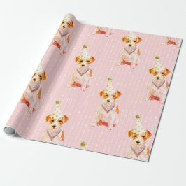Jacken Russell Hund Party Hat Presentpapper