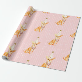 Jacken Russell Hund Party Hat Presentpapper