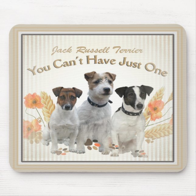 Jacken Russell kan inte ha precis en mousepad Musmatta (Framsidan)