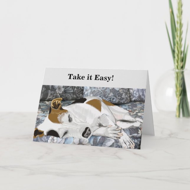 Jacken Russell Terrier Editable Birthday Kort (Framsida)