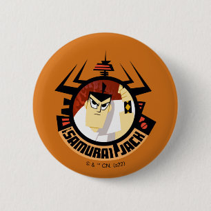 Jacken Samurai i Aku Futuristiska Ram Knapp
