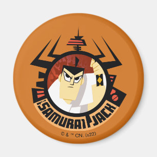 Jacken Samurai i Aku Futuristiska Ram Magnet