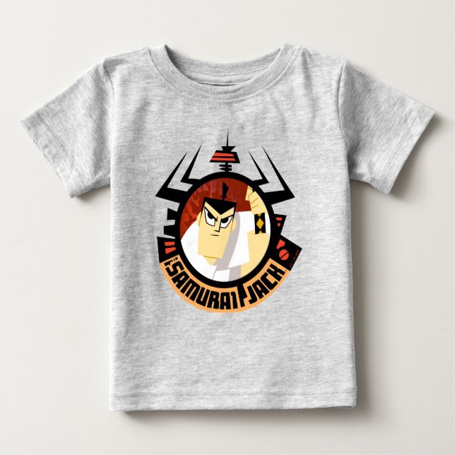 Jacken Samurai i Aku Futuristiska Ram T Shirt (Framsida)