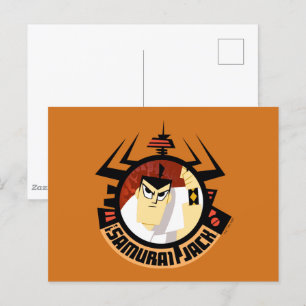 Jacken Samurai i Aku Futuristiska Ram Vykort