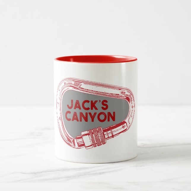 Jackens Canyon-klätterkarabiner Två-Tonad Mugg (Center)