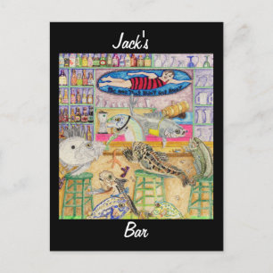 Jackens Pub, eller "Den som inte kom undan" Vykort