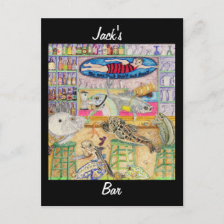 Jackens Pub, eller "Den som inte kom undan" Vykort