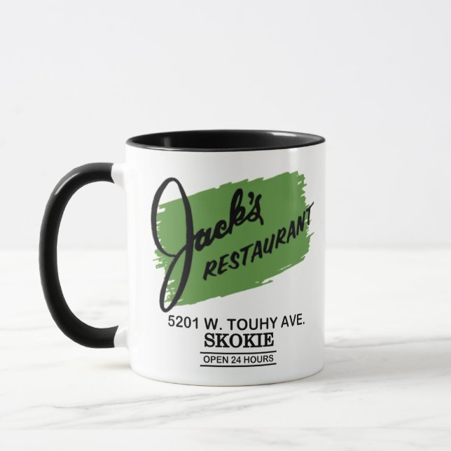 Jackens Restaurant, Skokie, Illinois Mugg (Vänster)