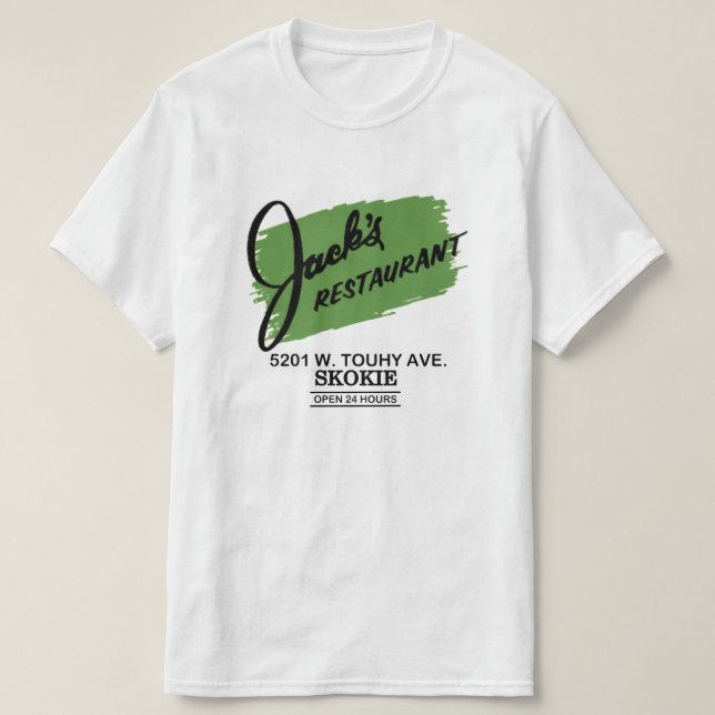 Jackens Restaurant, Skokie, Illinois T Shirt (Design framsida)