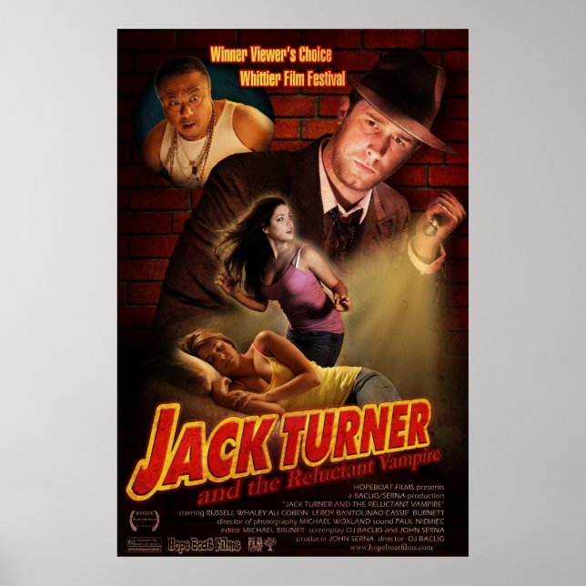 Jackens Turner och den motvilliga vampyrern Poster (Framsidan)