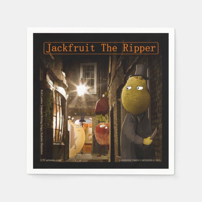 Jackfruit The Ripper Rolig Rick London Pappersservett (Framsidan)