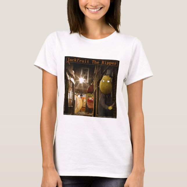 Jackfruit The Ripper Rolig Rick London T Shirt (Framsida)